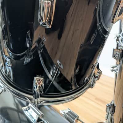 Tama Superstar 5 Piece Drum Set 1980s - Black image 12