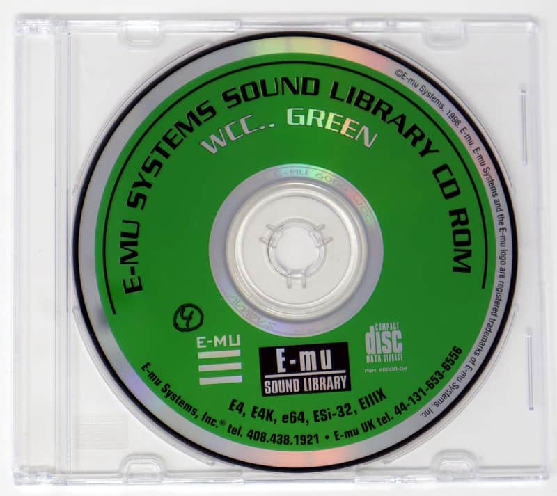 E-MU Systems WCC.. Green E-MU Systems Sound Library CD ROM 1996 image 1