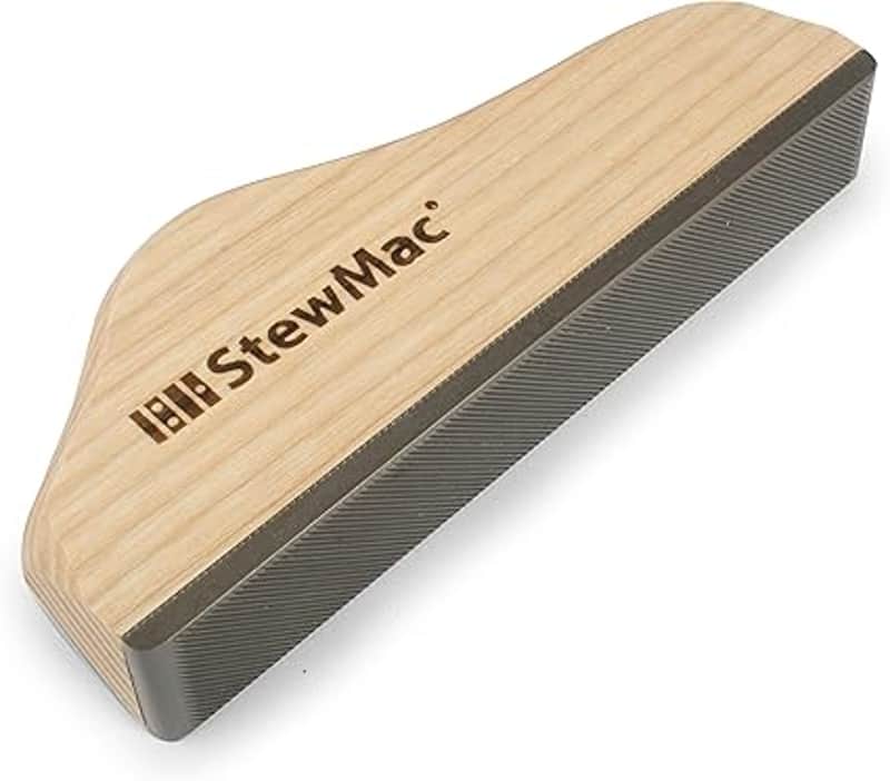Guitar Fret Leveling File, 6" Length (0862) – Hardwood Handle – Works on Nickel-Silver & Stainless-Steel Frets image 1