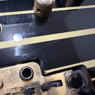 Schecter Synyster Gates Custom-S - Black and gold pinstripes image 5