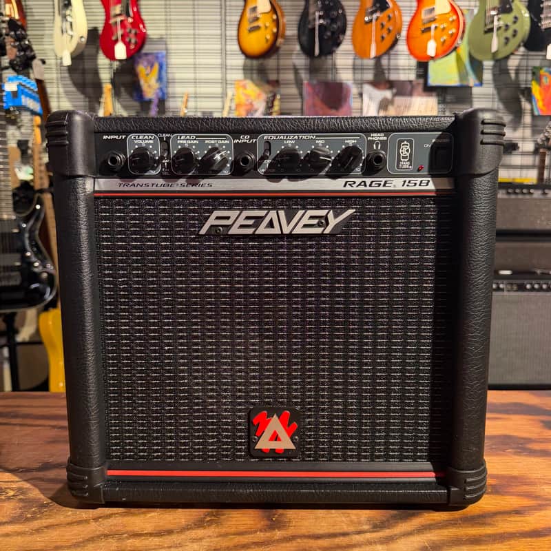 Peavey Rage 158 III TransTube Series 15-Watt 1x8" Guitar Combo 2000s - Black with Red Trim image 1