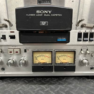 Sony TC-756 high speed 1/4 track Reel to Reel tape deck. SERVICED! image 6