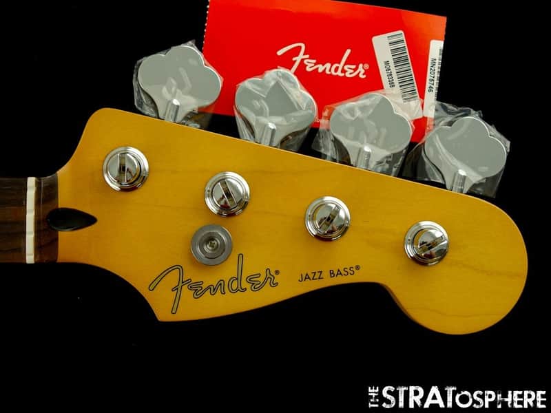 Fender Player II Jazz BASS NECK + TUNERS, Rolled Edges Modern C Rosewood.
