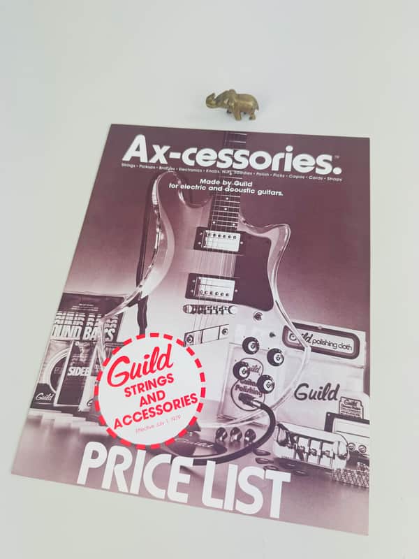 Guild "Ax-cessories" Price List 1979 image 1