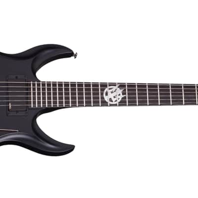 Schecter Tommy Victor Devil FR Electric Guitar - Satin Black (224) image 8