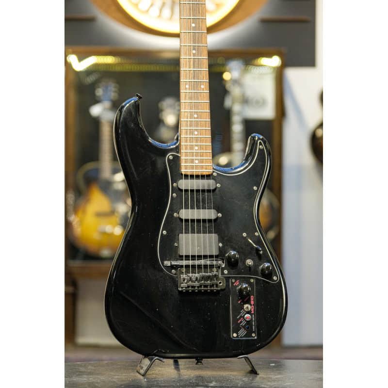 1990 Casio MG-510 Midi Guitar black image 1