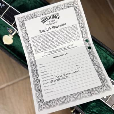 Custom Deering Maple Blossom Caribbean Blue Fade 5-String Banjo image 23