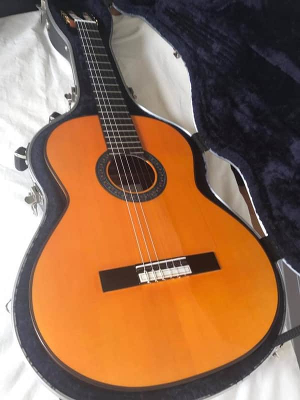 Amalio Burguet Flamenco Guitar "Negra" one piece Indian Rosewood back and sides. 2017 Flamenco Oran image 1