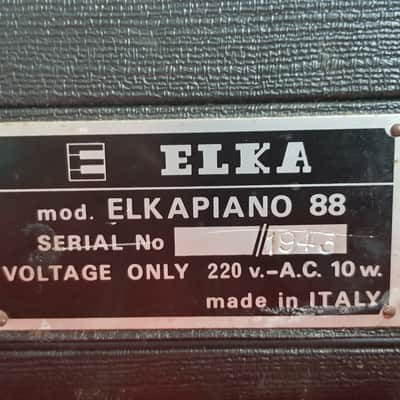 Elka "Piano 88" vintage transistor organ synth Italy image 20