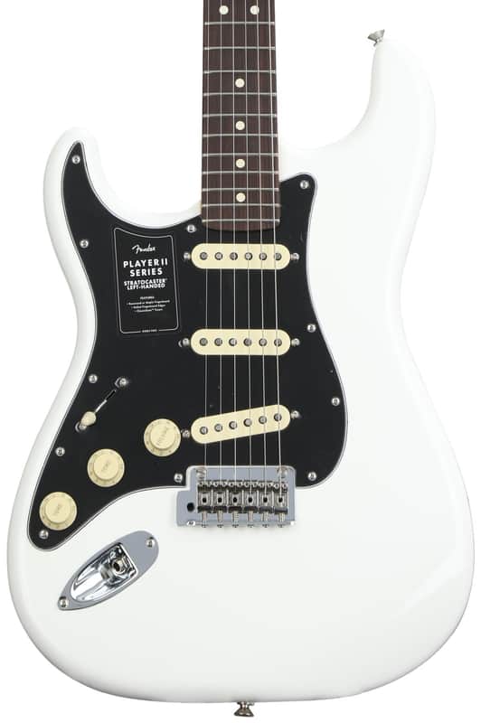 Fender Player II Stratocaster Left-handed Electric Guitar - Polar White with Rosewood Fingerboard image 1