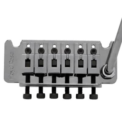 Genuine Floyd Rose Non-Fine Tuner Tremolo Bridge Black Nickel image 1