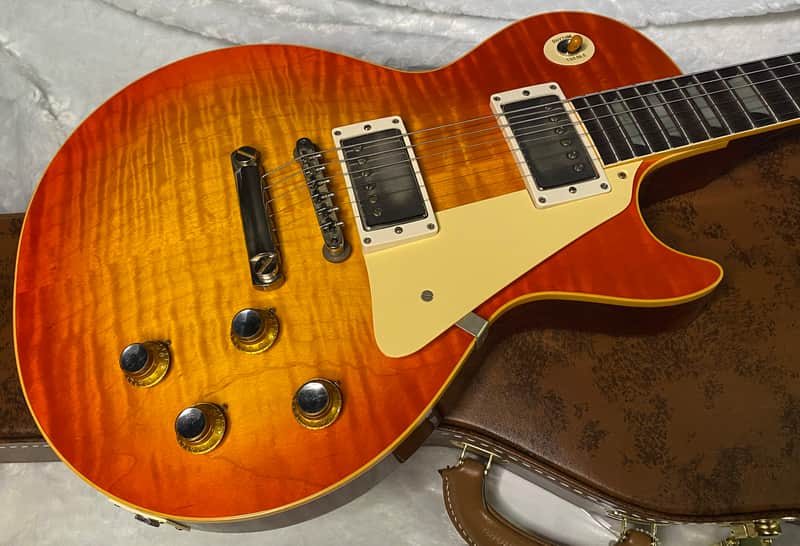 NEW! Gibson Custom 1960 Les Paul Standard Reissue VOS - Tangerine Burst - Authorized Dealer - 9.2 lbs - G07538 image 1