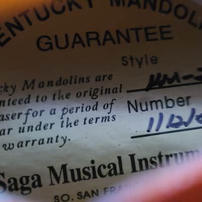 2011 Kentucky KM-250 Artist A-Style Mandolin – Original Owner – Excellent Condition image 8