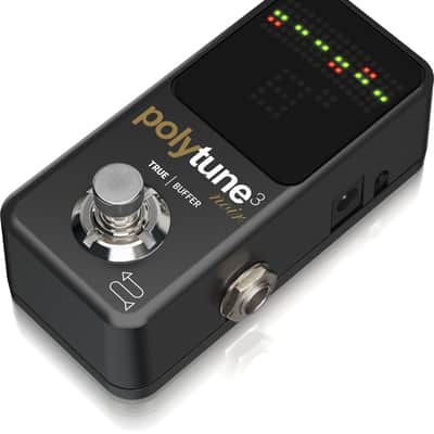 TC ELECTRONIC POLYTUNE 3 NOIR ACCORDATORE PER CHITARRA E BASSO A PEDALE CON BOOSTER BONAFIDE INTEGRATO image 3