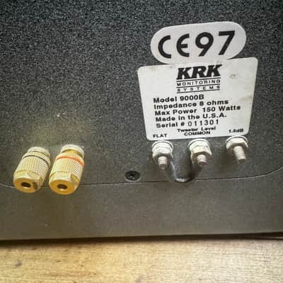 KRK Model 9000B 2-Way 9" Passive Studio Monitors (Single Speaker)- Gray image 6