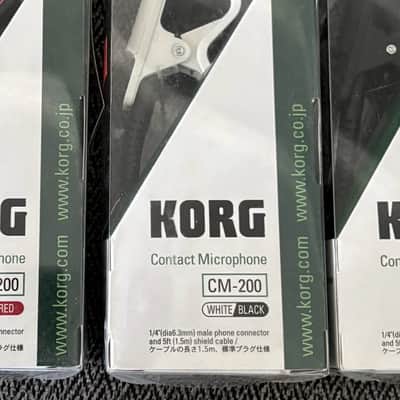 Korg CM-200 Contact Mic Clip-On Instrument Microphone CM200 (White) image 2