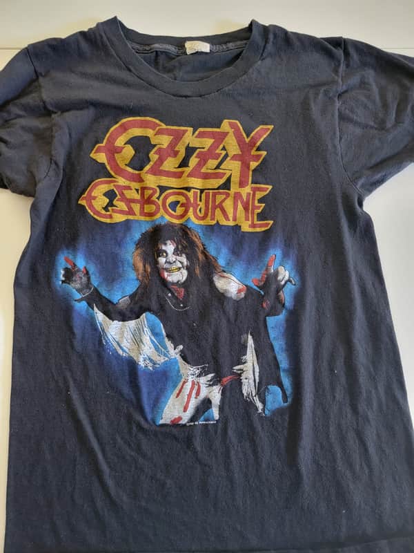 Ozzy Osbourne Tour T Shirt 1982 Diary of a Madman Tour Vintage