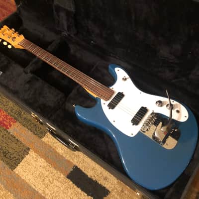 Vintage Mosrite Ventures ii Slab Body 1965 Blue EXTREMELY RARE Johnny Ramone HSC !!! image 1