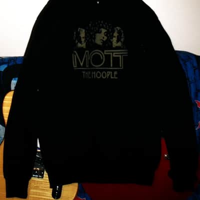 ian hunter & mott the hoople xl lp cover WOMAN hoodie - glam rock bowie young dudes lou reed sweet jane gibson sg guitar image 3