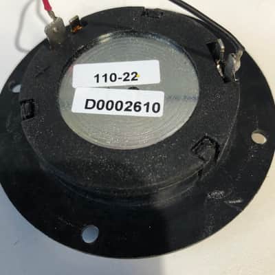 PAIR OEM Polk Audio 1" Silk Dome Tweeters 110-22 D0002610 Mylar Lens TESTED image 2