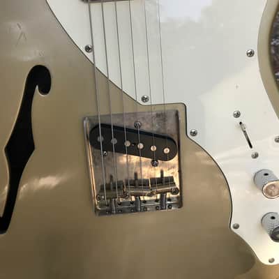 Warmoth Telecaster Thinline Shoreline Gold image 7