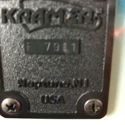 Kramer  American Baretta 1988 RARE factory finish Blue sunburst image 6