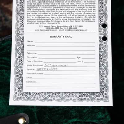Deering 50th Anniversary Limited Edition Banjo with Hardshell Case image 15