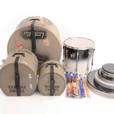 YAMAHA Russ Kunkel 1990/07 Custom Model 4 Piece Drum Kit w/Cases + Extras #24733 image 2