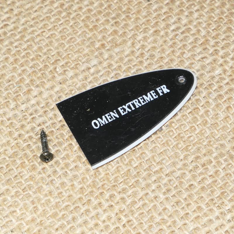 Truss Rod Cover Black, 2014 Schecter Omen Extreme 6 FR #DF06 image 1