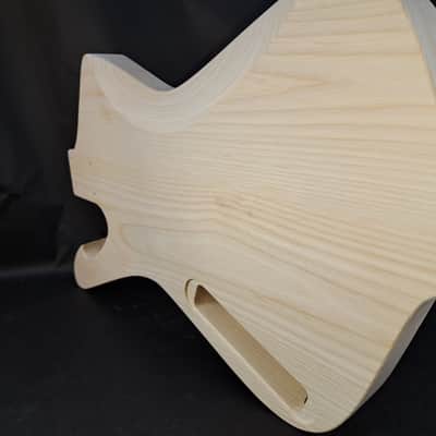 Unfinished Ash Iceman P bass guitar body - fits fender necks J2515 image 5