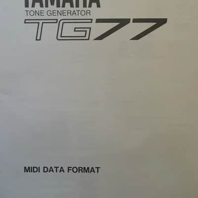 Rare Original YAMAHA 90' TG77 TG-77 SY MIDI DATA FORMAT UK English DE FR