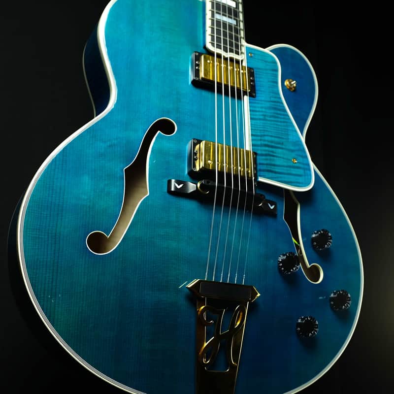 Heritage  Super Eagle 1998 Blue Sunburst Rare Archtop Guitar image 1