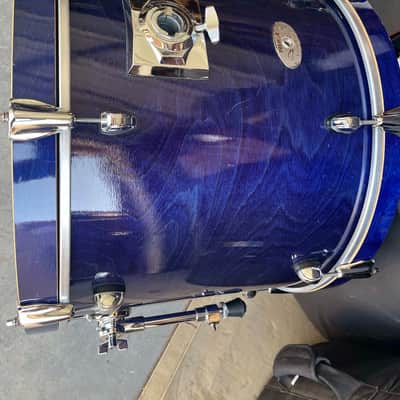 Premier Artist Birch 90s era - Blue Gloss Lacquer 22x16 Very Nice Condition! image 8