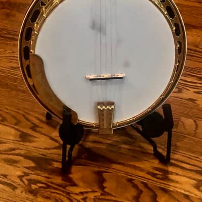 Tim Davis Banjos Mack Crowe Gold Engraved Bluegrass Banjo 2020 Mahogany image 1