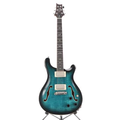 PRS SE Hollowbody II Piezo Electric Guitar - Peacock Blue Burst (P) (13064) image 5