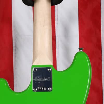 Squier Limited Edition Sonic Bronco Bass - Lime Green image 6