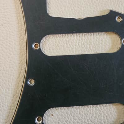 Fender Stratocaster Aged Relic 3 ply Pickguard Black 62 59-62 image 4