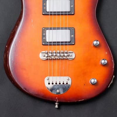 Vintage DEFIL Tosca 1987 Tobacco Sunburst Jaguar Shape image 3