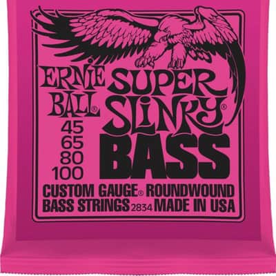 Ernie Ball 2834 Super Slinky Nickel 4-String Bass Guitar Strings, 45-100 Long Scale image 5
