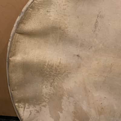 Set of 4 - Vintage Slingerland 22" & 28" Calfskin Bass Drum Heads (Rm3) image 12