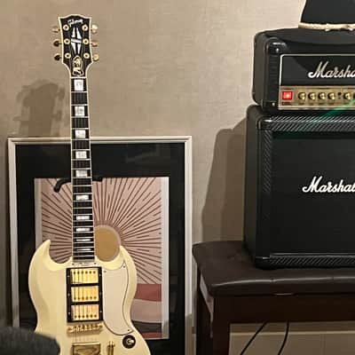 Gibson Custom Shop 60th Anniversary '61 Les Paul SG Custom 2021 - Polaris White image 8