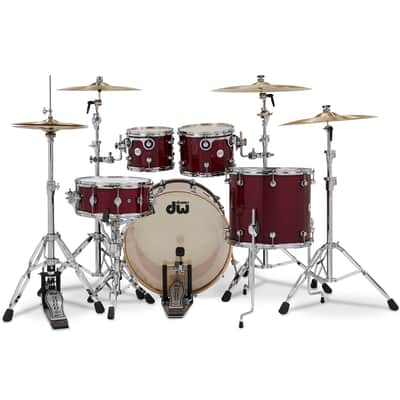 Drum Workshop Design Series 4-Piece Shell Pack - Cherry Stain image 3