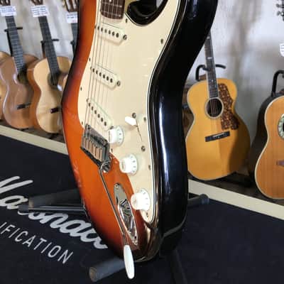 Rare Fender 40th Anniversary American Standard Stratocaster USA 1994 Brown Sunburst Rosewood fretboard image 8
