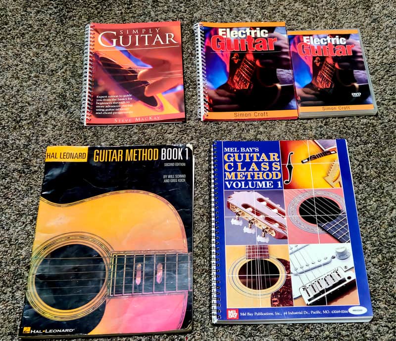 Lot of Guitar Learning Books & DVDs image 1