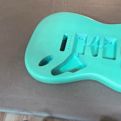 1805g Kohlin Guitars S-Type Roasted Pine replacement body Aged Nitro Relic Vintage Surf Green Made in Sweden image 7