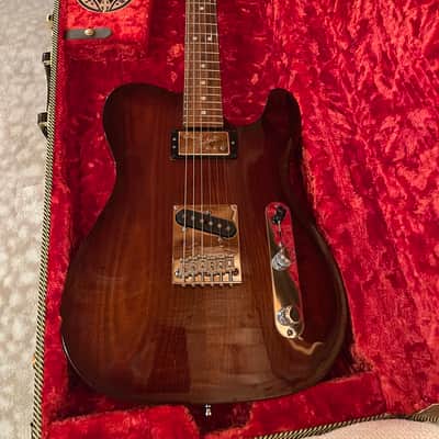 Fender American Select Carved Blackwood Top Telecaster SH 2013 - Black Cherry Burst image 6