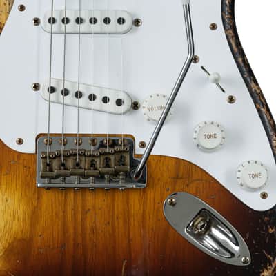 Fender LTD 70th Anniversary '54 Stratocaster Super Heavy Relic WF 2-Color Sunburst - Custom Electric Guitar image 7