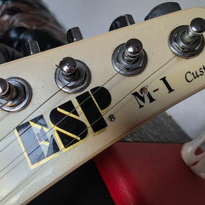 ESP M-1 Custom 1987 M1 Mirage SCALLOPED Owned by major German pro artist Jackson Headstock image 3