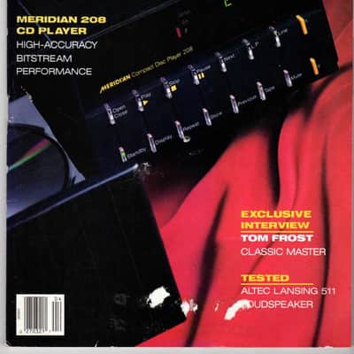 Vintage April 1991 Audio Magazine - Test Reports on Meridian Proton Altec Lansing Stax - Free Ship image 2