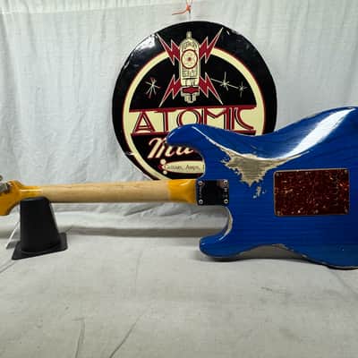 Fender USA Custom Shop '62 1962 Stratocaster Heavy Relic Guitar with COA + Case 2022 - Sapphire Blue Transparent / Rosewood fingerboard image 11